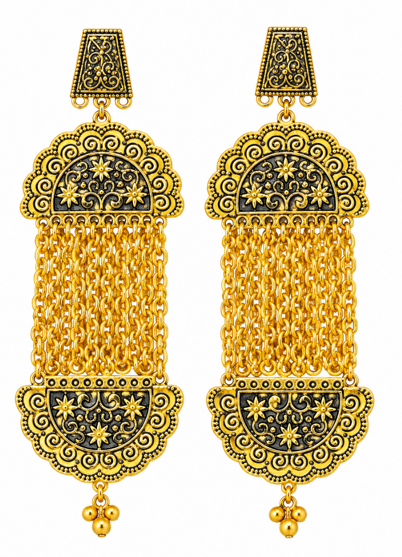 Sidi Saiyyed Chain Style Earrings